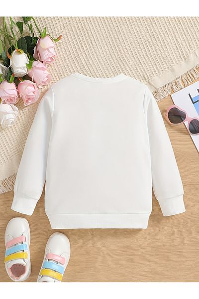 Let's Wear Παιδικό φούτερ Princess Printed Crew Neck για κορίτσια