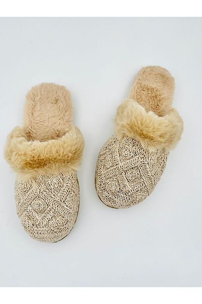 Lurji Plush Home Slippers Warm Non-Slip Sole Soft and Comfortable Slippers