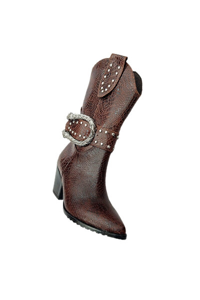 MaisonStanbul Croco tokalı Kısa Kovboy Çizmesi