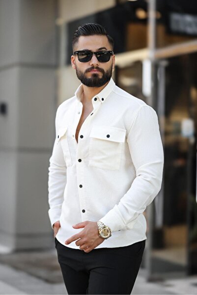 ronex ÇİFT CEPLİ FİTİLLİ KIŞLIK GÖMLEK