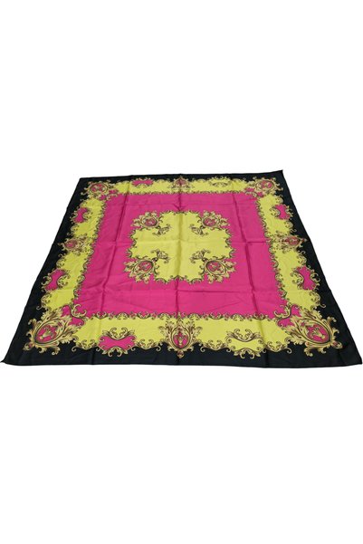 TikiTonki Ethnic Floral Patterned Classic Square Cut Scarf