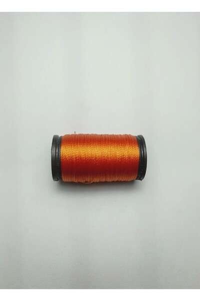 Eskişehir hobi sanat 0,2 mm 60 μέτρα κορδόνι χάντρες προσευχής Χρώμα πορτοκαλί (πιο λεπτό κορδόνι χάντρες προσευχής)