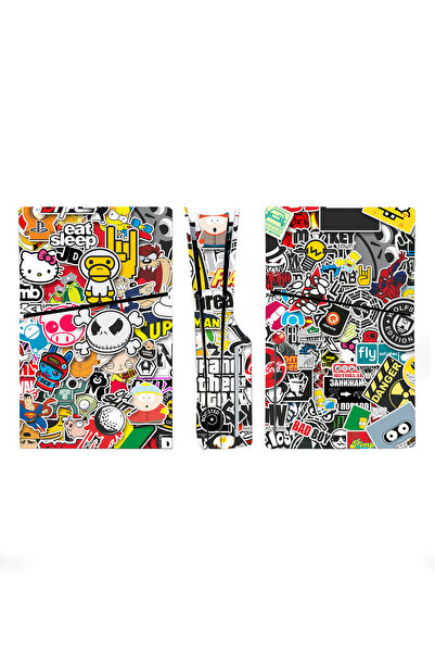 Kt Grup Sticker Bomb Playstation 5 Slim Kasa Disk Versiyon Sticker Kaplama Seti