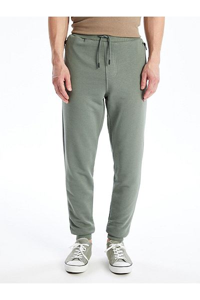 LC Waikiki Ανδρικό παντελόνι Jogger LCW Casual Matte Green Slim Fit