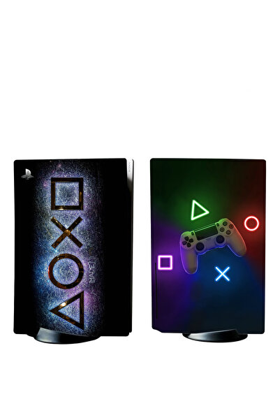 Kt Grup Sanatsal Playstation 5 Standart Kasa Disk Versiyon Sticker Kaplama Seti