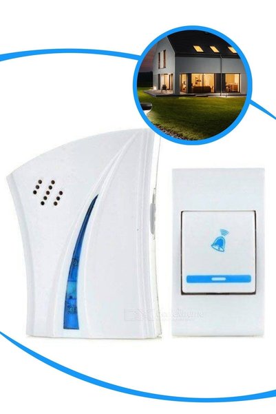 Kablosuz Wireless Kapı Zili 32 Melodili Pilli Kapı Zili