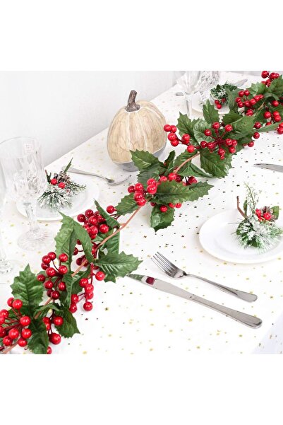 Yenigeldi 2 штуки Кокіна Ред Беррі Новорічна гірлянда, домашній камін, вечірк...