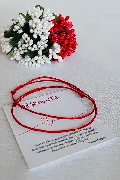 Concept HuBuTU Minimal Red Rope Bracelet Set