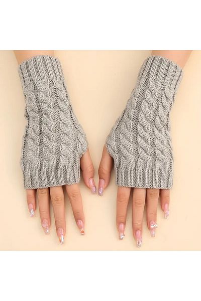 Dodemert Home Twist Knitted Fingerless Gloves
