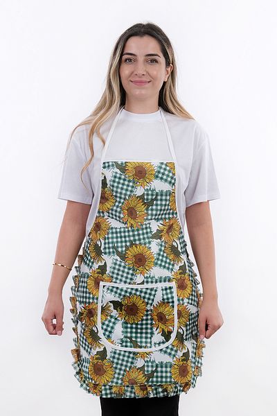 sevilya Jarse Frilly Double Pack Liquid Proof Waterproof Kitchen Apron