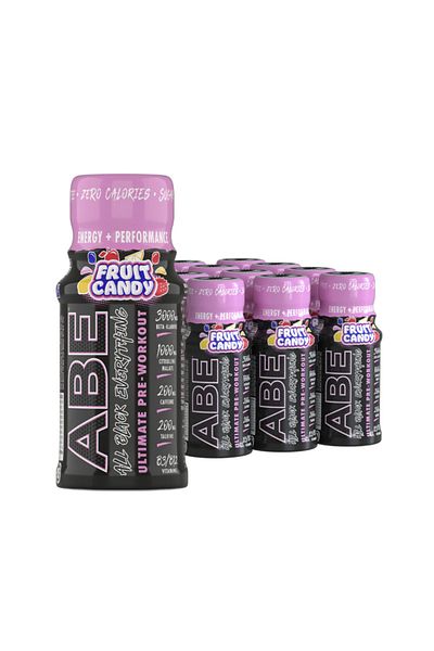 applied nutrition ABE Ultimate Pre Workout Shot, Fruit Candy, Box of 12 Shots