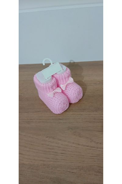 Necix's Knitwear Bow Baby Booties