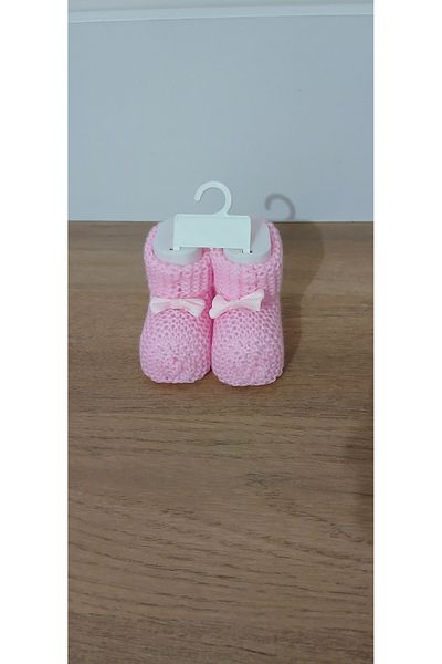 Necix's Knitwear Bow Baby Booties