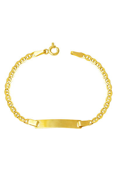 Bilezikci 14 Ayar Altın İsimlik Bebek Künyesi