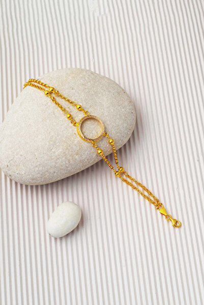 Bilezikci 14 Ayar Çeyrek Takılabilen Sarı Altın Bileklik