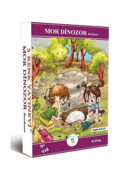 5 Renk Yayınları Mor Dinozor Kıvılcım Dizisi (10 Kitap)