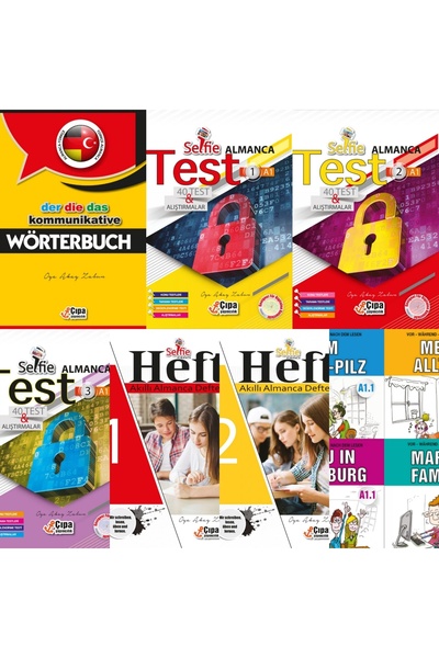 Çıpa Yayıncılık ÇIPA ALMANCA A1SEVİYE SORU BANKASI + DEFTER + HİKAYE + SÖZLÜK...