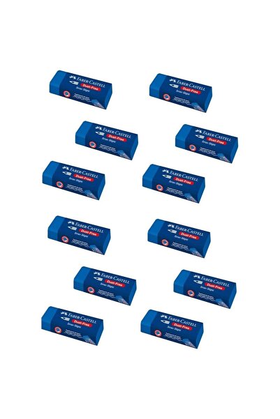 Faber Castell Faber-Castell Faber-Castel Sınav Silgisi Mavi 12'li