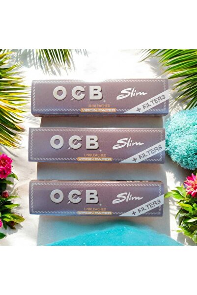 OCB Kahverengi Virginpaper Slim Kağıt 3 Paket