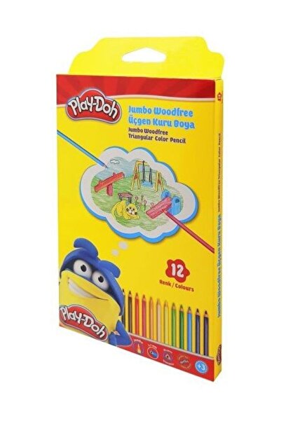 Play Doh Dry Paint 12 Colors Triangle Jumbo Woodfree