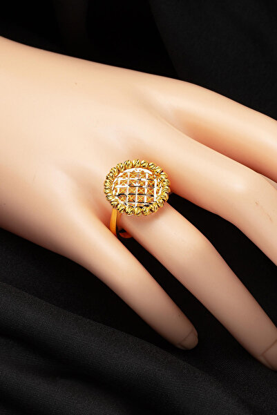 Bilezikci Yaşam Çiçeği Altın Nişan Takı Seti