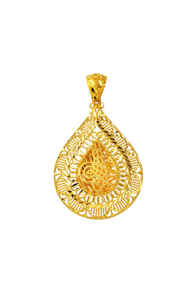 Bilezikci Damla Tuğra Taşsız Altın Kolye Ucu