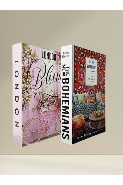 BayCazip Decorative Book Look Box Set of 2 Decorative Book Looking Box