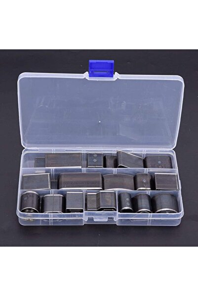 tuhafiyecimiz 24 Parça Şekilli Delici, Deri Desen çizici, Oval Yuvarlak Kare Delgeç, Saraciye Deri Delgeç