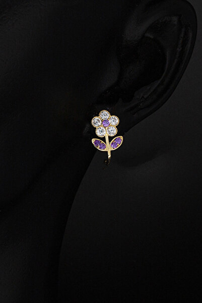 Bilezikci Papatya 14 Ayar Altın Çocuk Küpesi