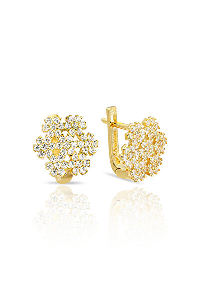 Bilezikci Kar Tanesi 14 Ayar Altın Küpe