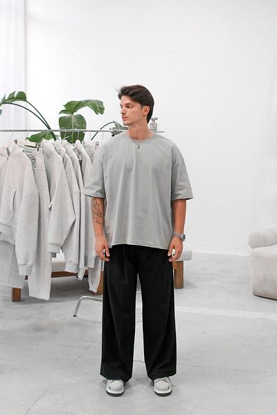 HAFKAGİYİM ΓΚΡΙ Cozy Basic Oversize T-Shirt