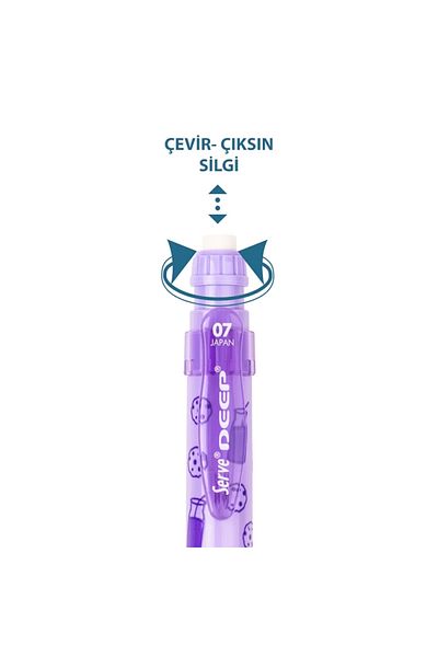 Serve Deep Milk & Cookie Printed Mechanical Versatile Pen 0.7 Lavender