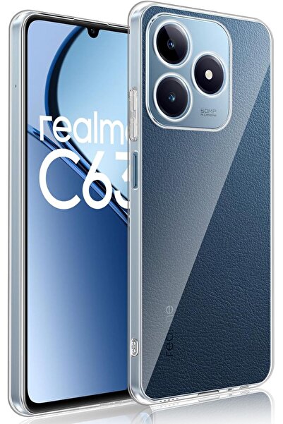 Rivor Realme C63 &Realme C61 Uyumlu Kılıf Kamera Korumalı Süper Şeffaf Esnek ...