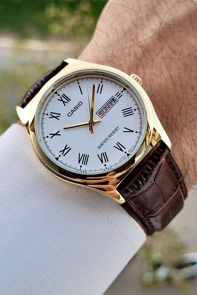 Casio Brown Color 2 Years Warranty Men's Wristwatch