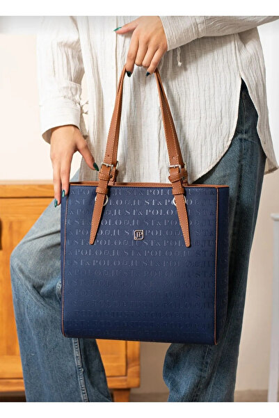 Just Polo Women's New Season Large Size 3 Compartment Handbag 234067 Mh