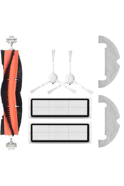 Ozemtek Dreame Bot D10 Plus - 7 Piece Compatible Mop and Brush Hepa Filter Set