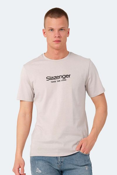Slazenger Ανδρικό κοντομάνικο μπλουζάκι Stone Grey - Voıtto St14te111-280