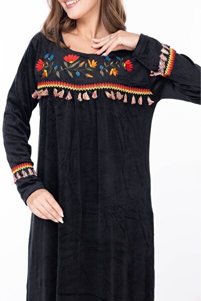 mervemoda ΓΥΝΑΙΚΕΙΟ ΜΑΚΡΙΜΑΝΙΚΟ ΒΕΛΟΥΔΙ ΦΟΡΕΜΑ