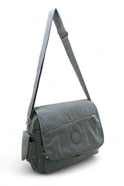 Baginn Geantă de umăr din țesătură ușoară pentru poștaș - cu curea încrucișată și buzunare, hidrofugă, 30*25 cm