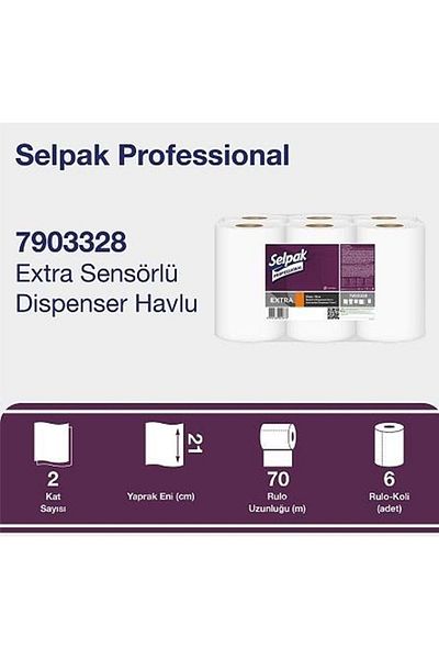 Selpak Professional Selpak Pro Eks Sensored Towel 21 Cm 70 Mt