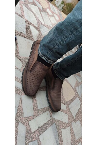 ÇİĞDEM KUNDURA Καφέ Nubuck Δερμάτινα Παπούτσια χωρίς κορδόνια Crocus Ayalp