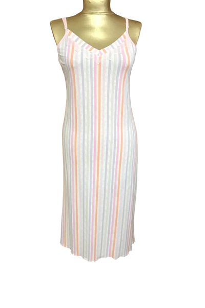 Blackspade Rope Strap Nightgown-5742-Pink Striped