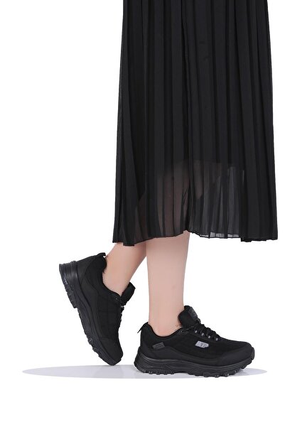 M.P. Mp 242-2002Zn Μαύρα γυναικεία παπούτσια πεζοπορίας