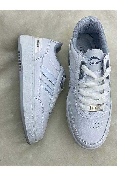 ÇİĞDEM KUNDURA White Leather Women's Sneakers - Çiğdem Cnspt