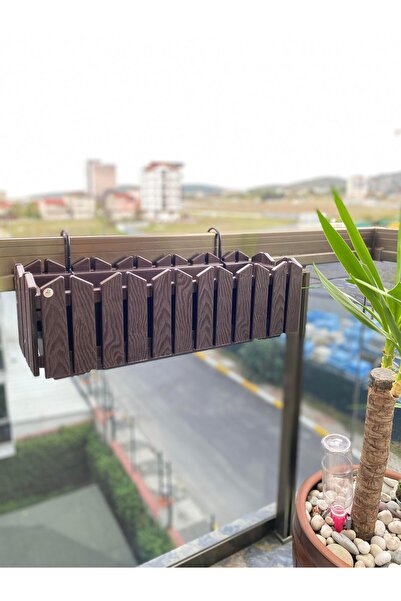 kartepe bahçe Efes Balkon Saksı Askılı 9 Litre _Askı Aparatı dahildir.