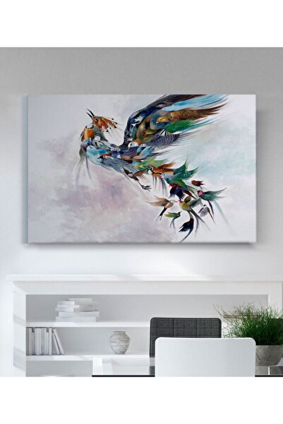 VeraStore Pictură pe pânză cu imprimare HD colorată cu Phoenix