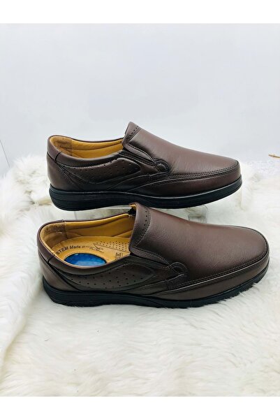 ÇİĞDEM KUNDURA Чорні шкіряні черевики на підборах з гелевою підкладкою для чоловіків - (960)