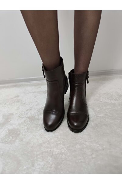 Voyager Gerçek Deri Çift Fermuarlı Kısa Bot (B3)