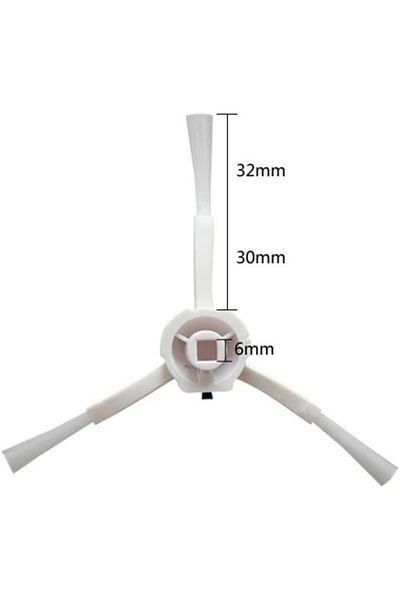 Ozemtek For Dreame Bot D10 Plus Robot Vacuum Cleaner Replacement Side Brush 2Pcs