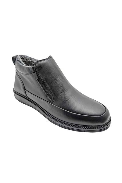 Voyager 5510 Model Men - Γνήσιο δέρμα και μπότες από γούνα με διπλό φερμουάρ